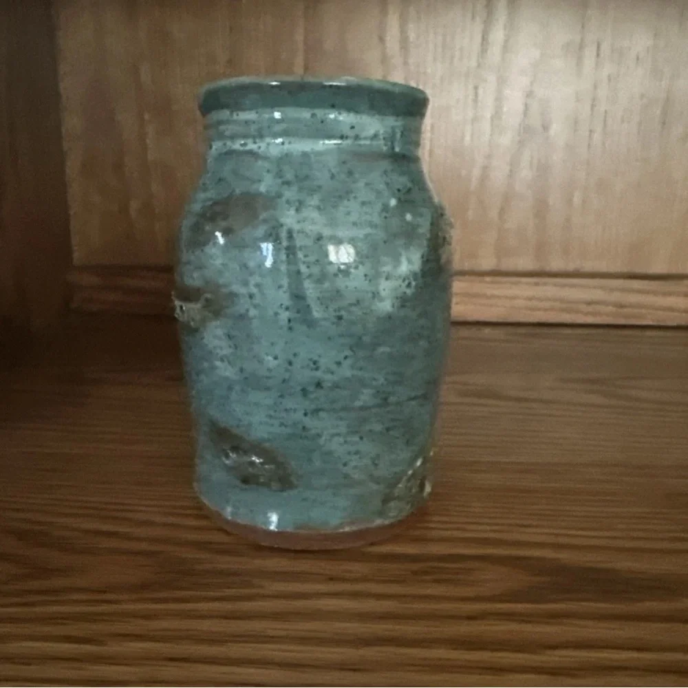 Vintage Studio Pottery Vase Organic Modern Intentional Rugged Primitive Design